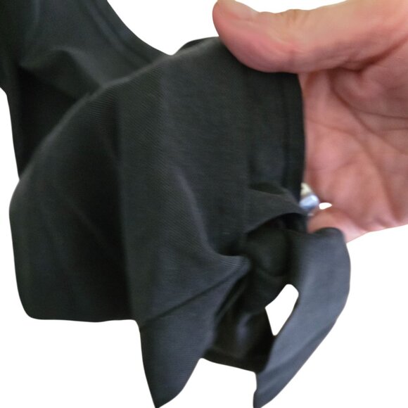 Reformation Avalon Pant Tie Ankle Paperbag Waist Black Size 8 - Picture 10 of 13